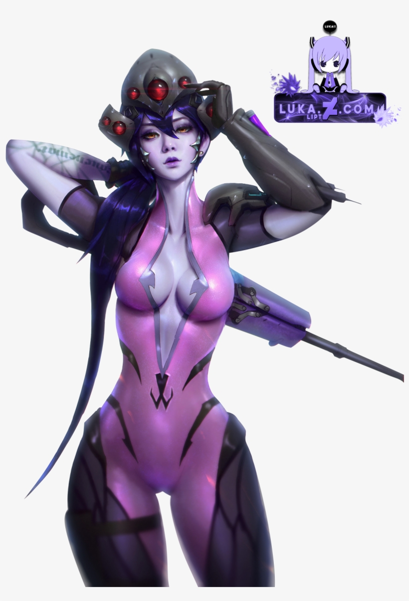 35.5 X 23.5 Inch Framed Overwatch Widowmaker Large, transparent png #4397972