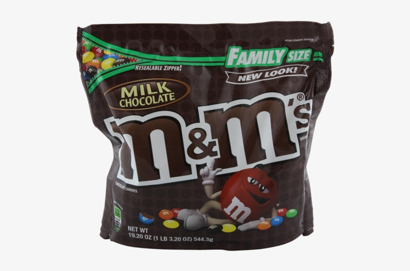 M&m's Milk Chocolate Family Size Resealable Zipper - M&m's Pretzel ...