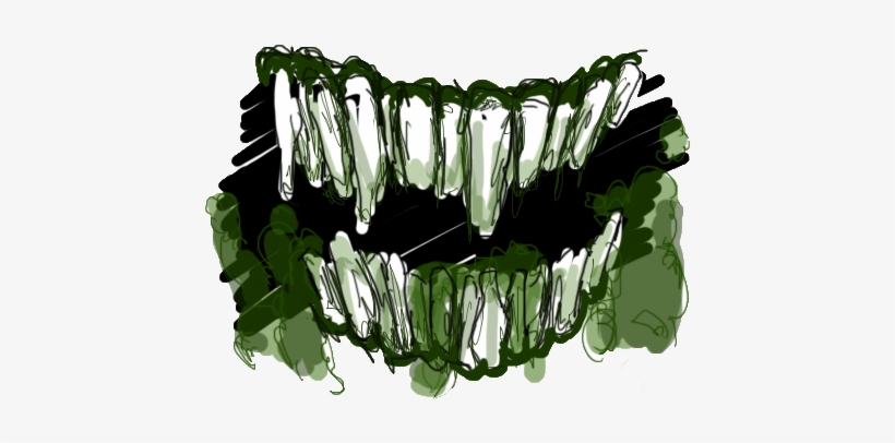 Zombie Mouth Png - Mouth Zombie, transparent png #4398005