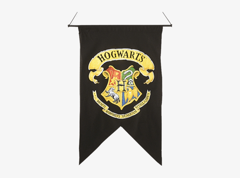 Hogwarts Printed Wall Banner From Harry Potter - Hogwarts Banner, transparent png #4398452