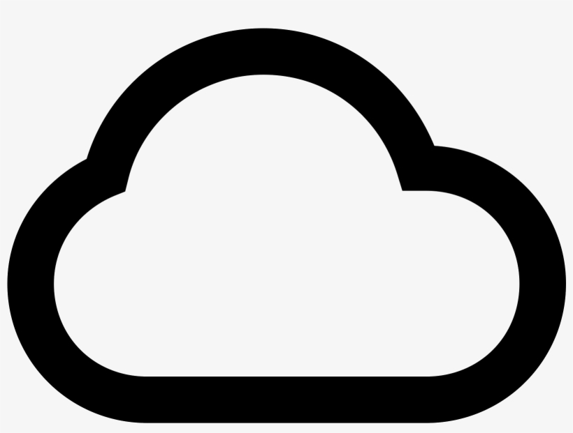 It Is A Very Simplified Looking Cloud - Icono De Nube Png, transparent png #4398959