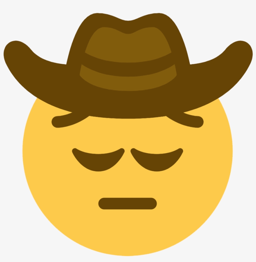 I Wanna Express My Self As Accurate As Possible And - Discord Cowboy Emoji, transparent png #4399362