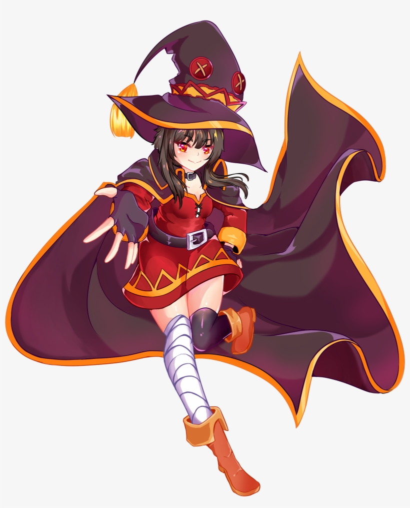 [standee] Megumin From Konosuba • Miyuuhime • Tictail - Illustration, transparent png #4399628