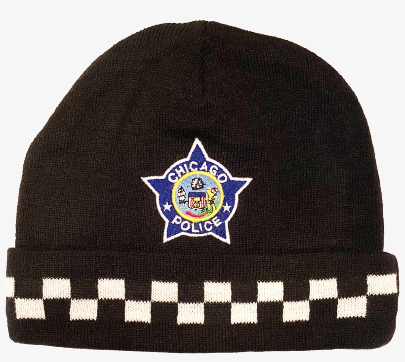 Chicago Police Winter Skull Cap With Cuff Police Officer - Knit Cap, transparent png #4399705