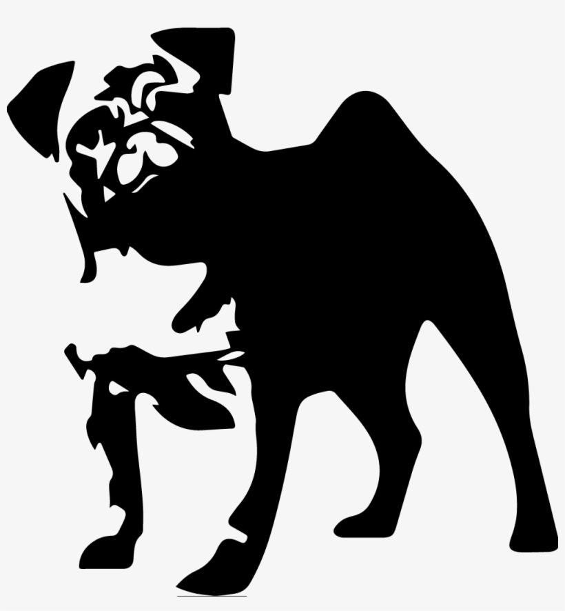 Home Coffee The Laughing Pug - Pug Black And White Png, transparent png #4399875