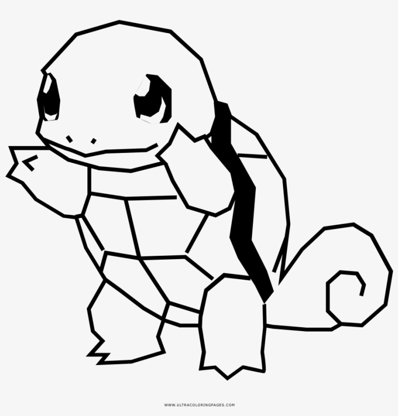 Squirtle Coloring Page - Free Pokemon Printable Coloring Pages, transparent png #4399935