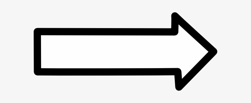 Right Arrow Outlined Png, Svg Clip Art For Web - Clip Art Arrow Outline -  Free Transparent PNG Download - PNGkey