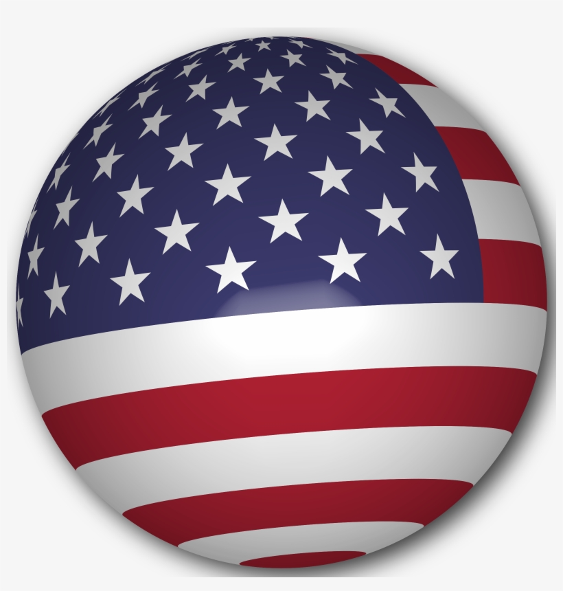 Usa Flag Sphere Clip Art Transparent Stock - Mengran 12pcs Luxury Bling Slim Crystal Diamond Universal, transparent png #440216