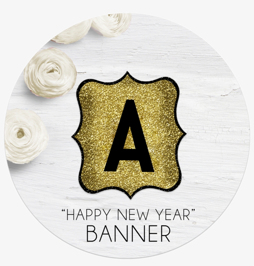Happy New Year Banner Letters - Emblem, transparent png #440408
