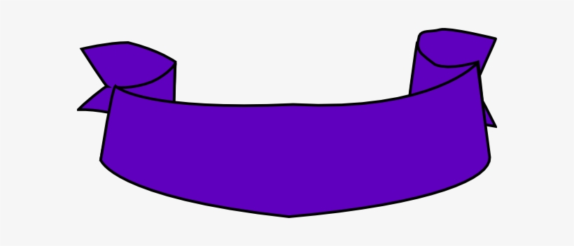 Purple Banner Png Clipart - Blue Banner Clipart Png, transparent png #440409