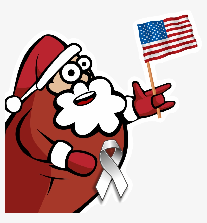 Cartoon American Flag Free Download Clip Art Free Clip - American Flag Christmas Clip Art, transparent png #440620