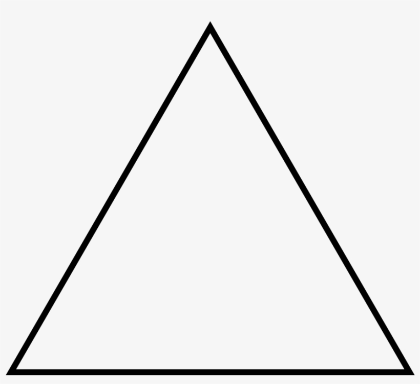 Black And White Triangle Png - Triangle Png, transparent png #440760