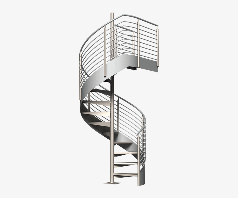 Architectural Stairs - Modern Steel Railing In Stair, transparent png #441086