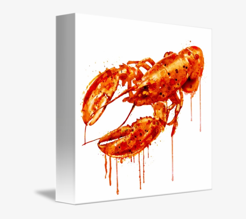 "crayfish Watercolor Painting" By Marian Voicu, Bucharest - Watercolor Painting, transparent png #441135