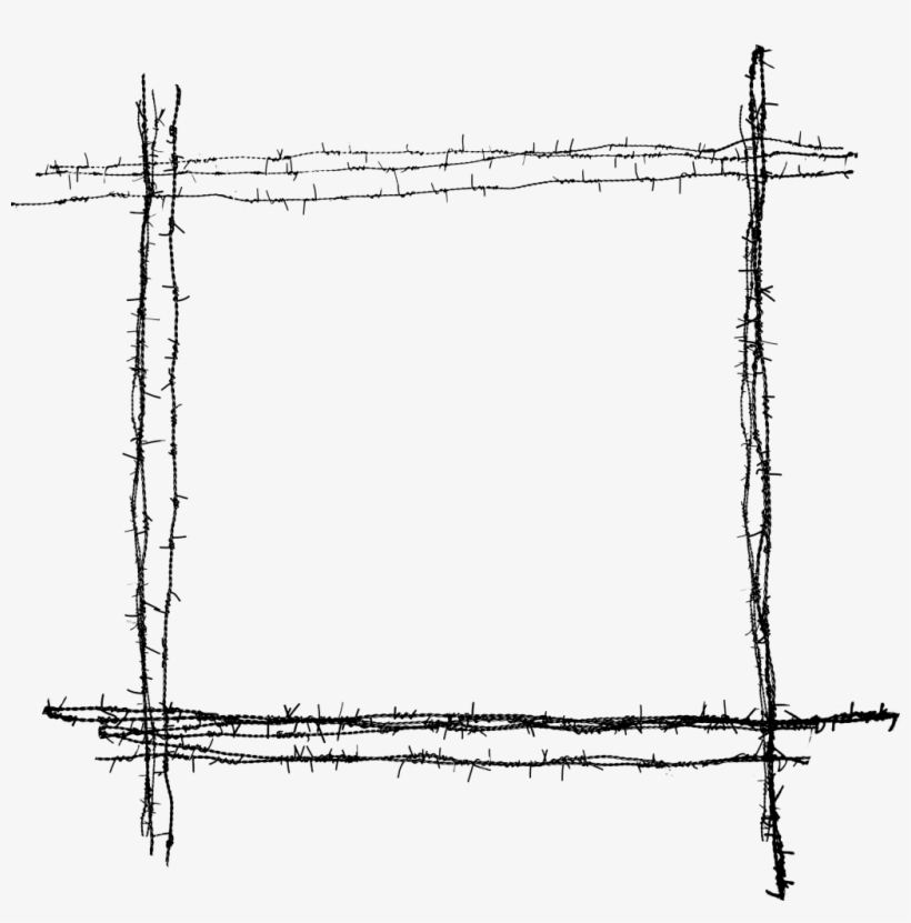 8 Barbed Wire Frame - Information, transparent png #441530
