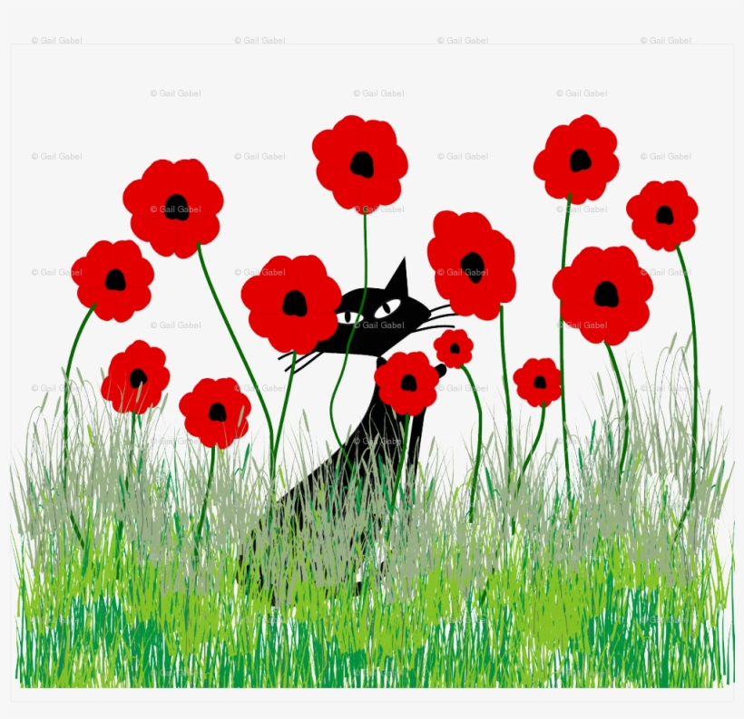 Cat Poppies, transparent png #441628