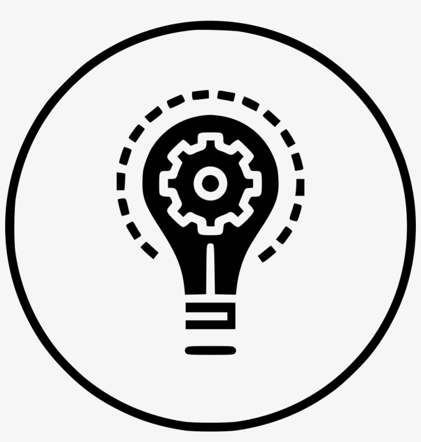 Amazing Bulb Idea Imagination Light Innovation Setting - Cog With A Lightbulb, transparent png #442522