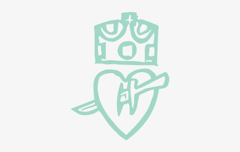 Pierced Heart Under Crown - Sign, transparent png #442702