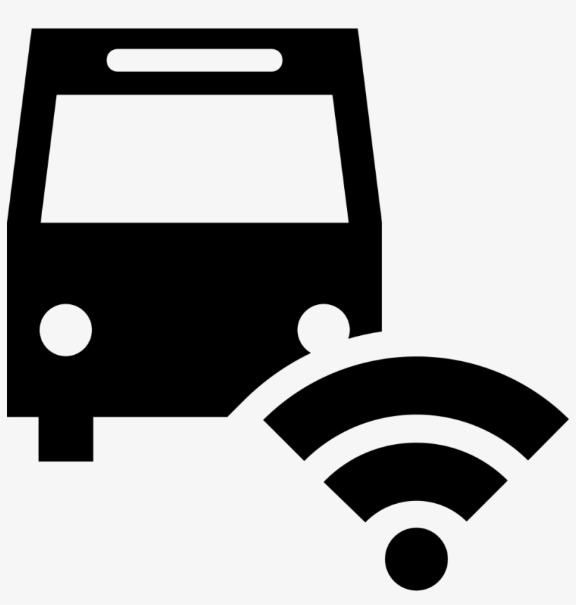 Bus And Wifi Signal Comments - Bus Wifi Icon Png, transparent png #442784