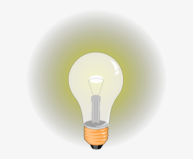 Glow Clipart Buld - Light Bulb Gif Png, transparent png #442986