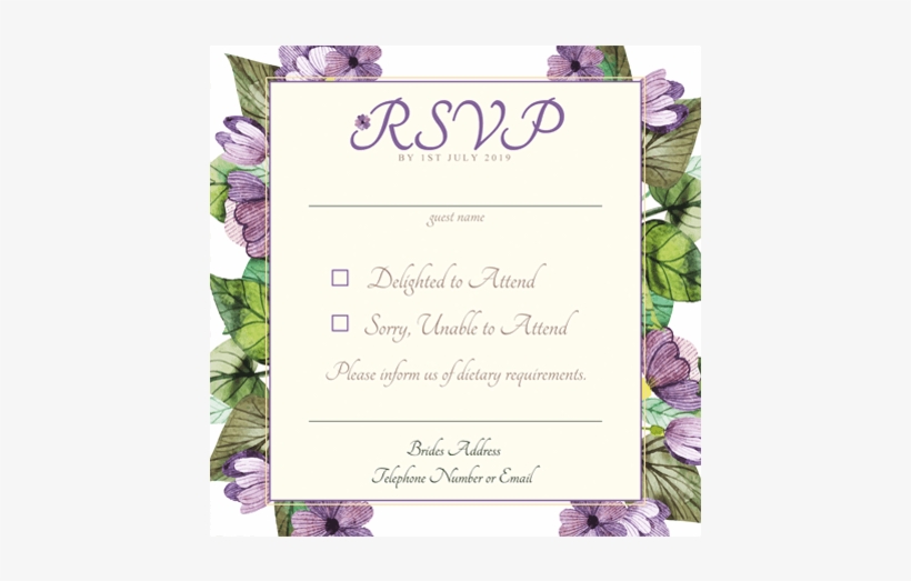 Purple Leaf Flowers Rsvp Outline 124 124 3d - Twisted Envy B Floral Letter Border Initial Novelty, transparent png #443566