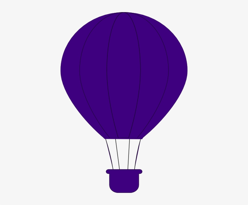 Png Freeuse Download Hot Air Balloon Clipart Purple - Purple Hot Air Balloon Clipart, transparent png #443693