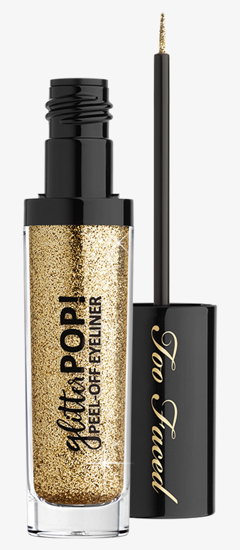 Glitter - Too Faced Glitter Pop! Peel-off Eyeliner, transparent png #444448