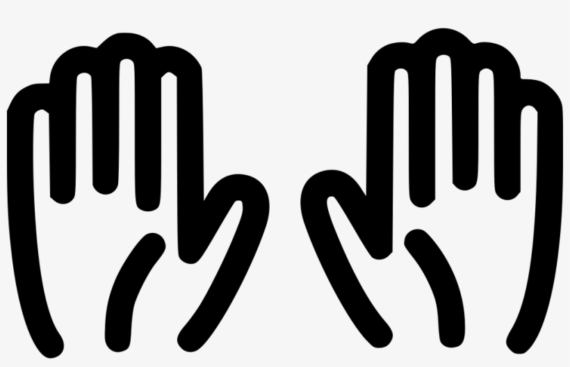 Hands Hold Wait Stop Handsup Comments - Hands Up Svg, transparent png #444781