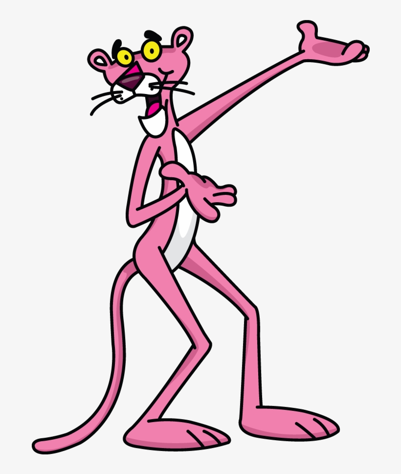 How To Draw Pink Panther - Easy Pink Panther Drawing, transparent png #444783