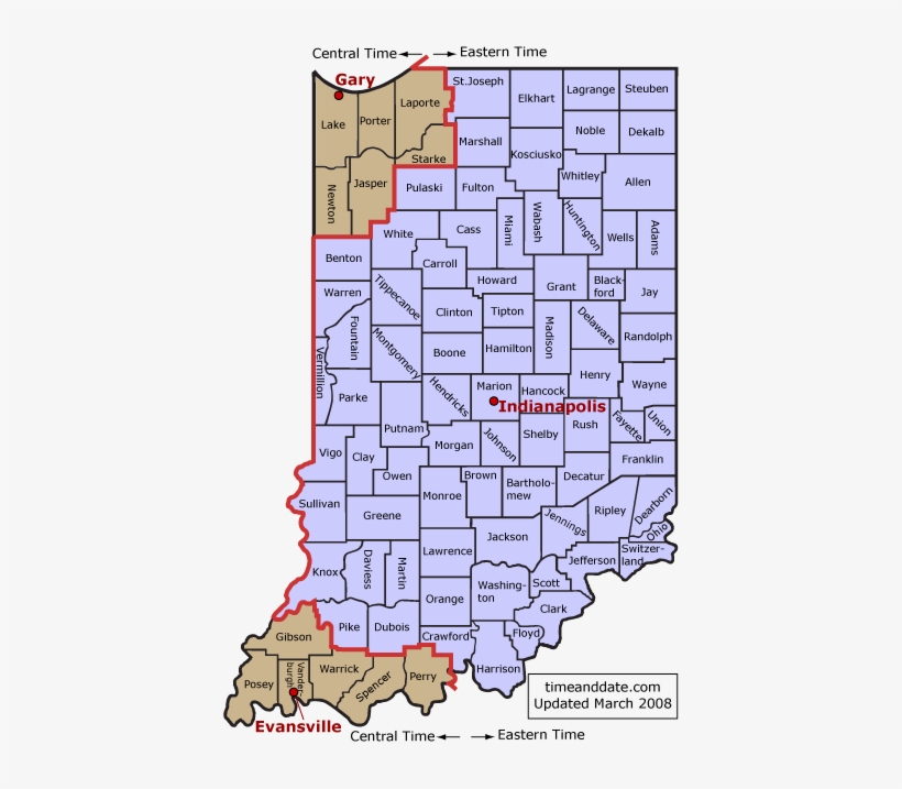 Eastern Time Zone Indiana, transparent png #444891