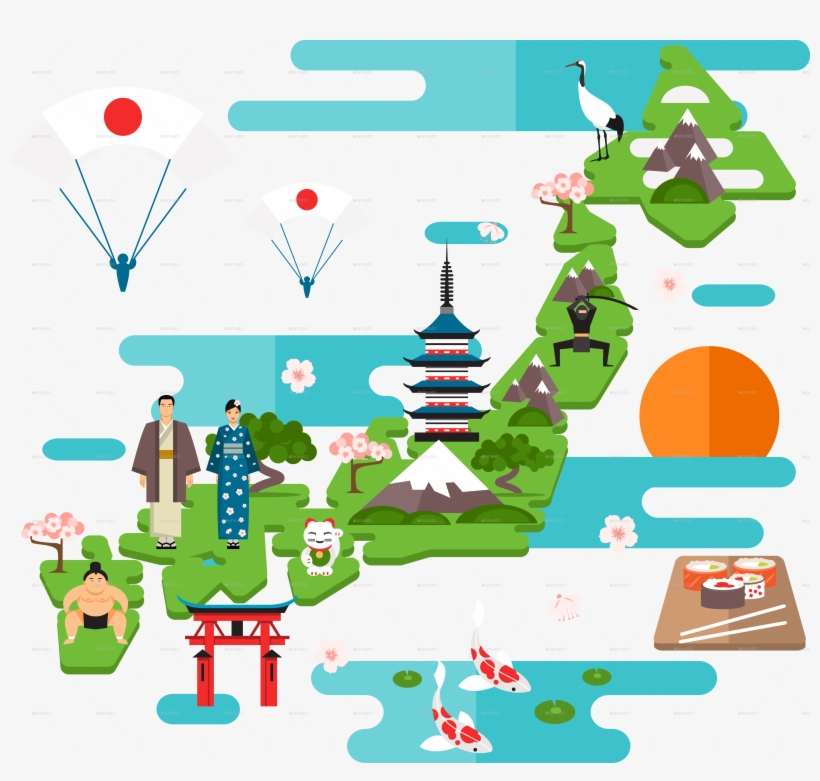 Japan Japan - Simbolos Nacionales De Japon, transparent png #444908
