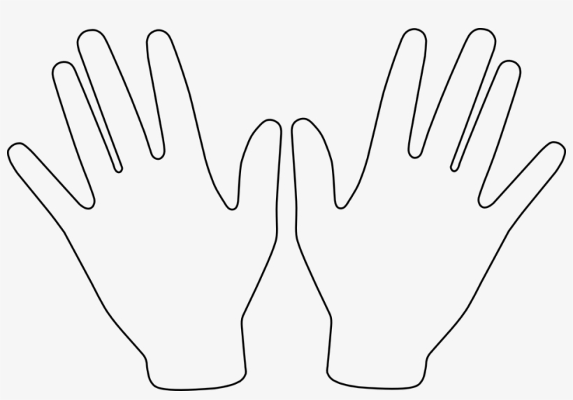 Hands Up, Please - Two Hands Clipart, transparent png #445084