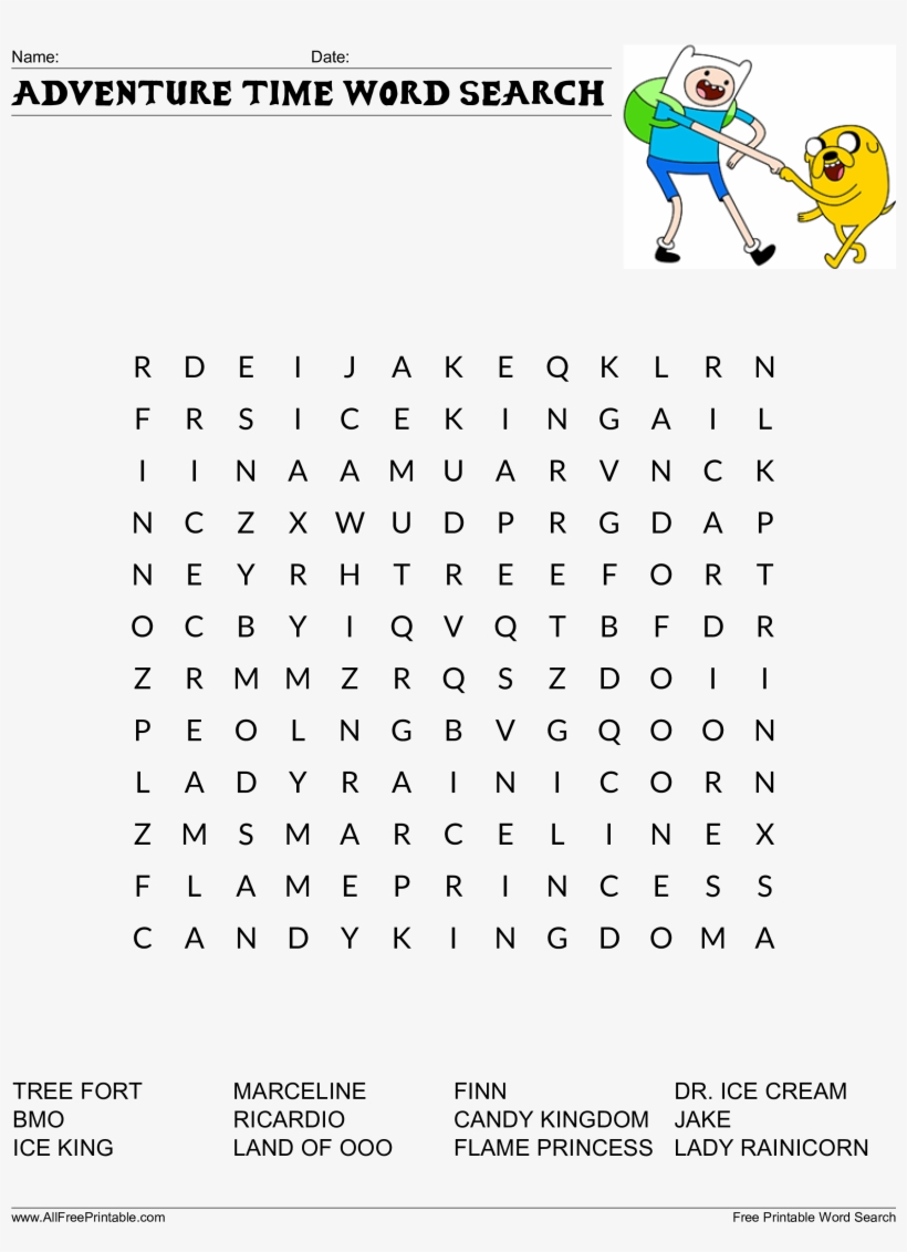 Adventure Time Word Search Main Image - Adventure Time Cartoon Inspired Finn And Jake Fistbump, transparent png #445085