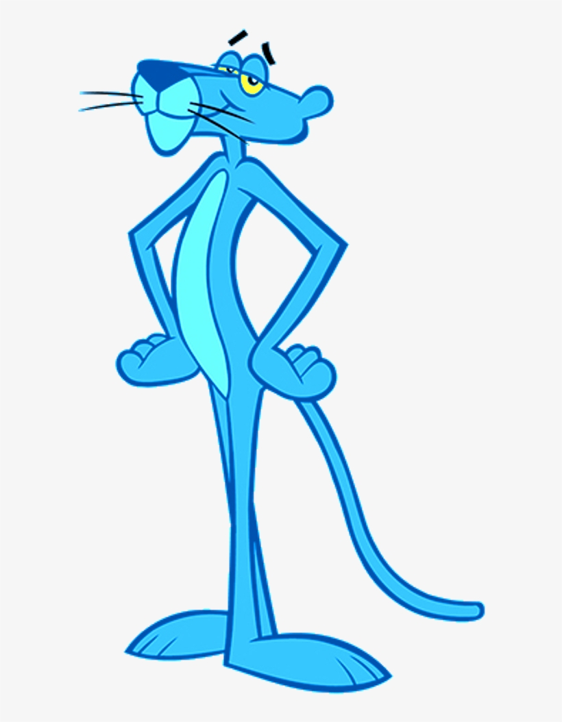 Panther Clipart Blue Panther - Pink Panther Blue Panther, transparent png #445166