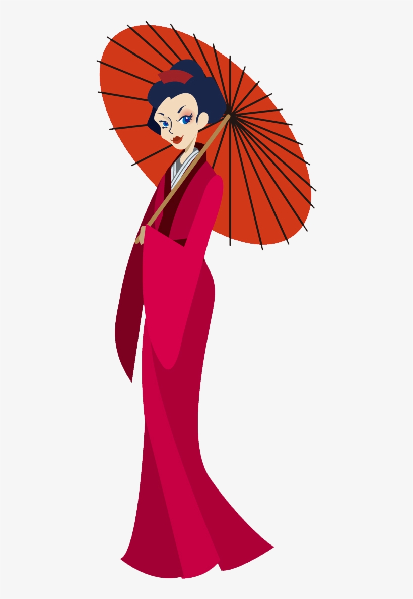 Japanese Clipart Transparent - Japanese Woman Clipart, transparent png #445276