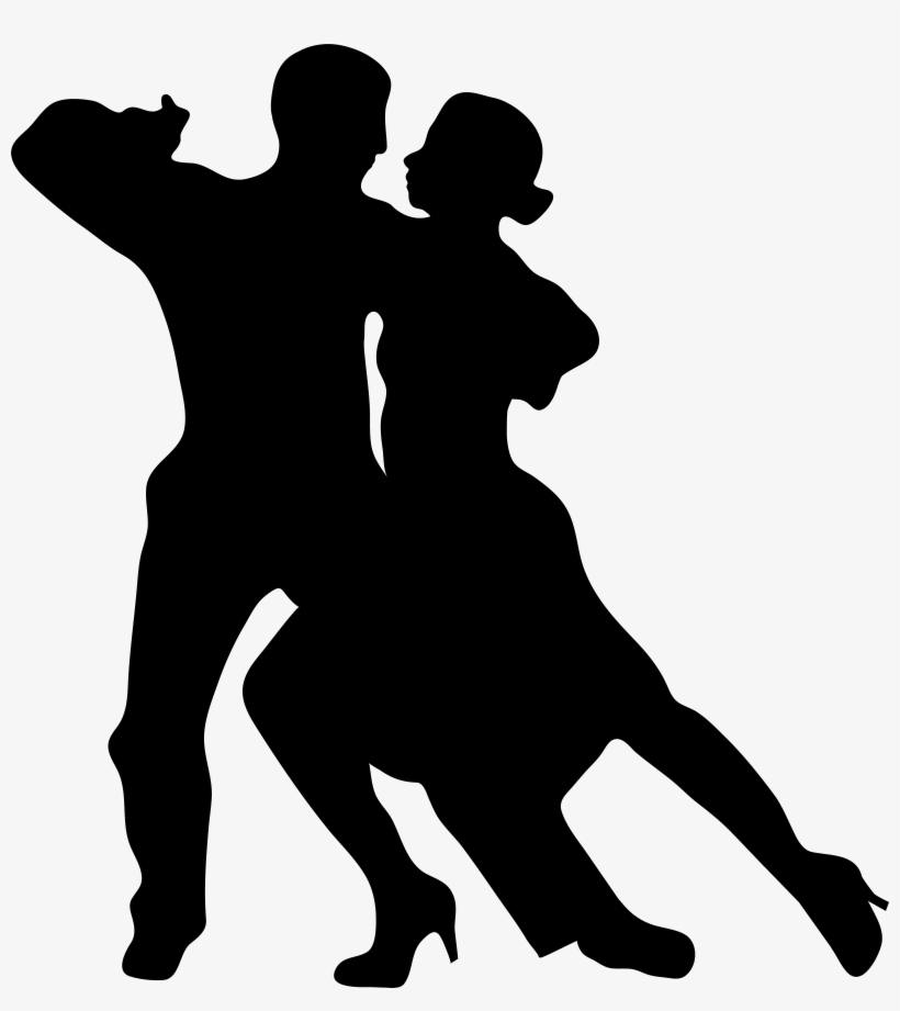 Dancing Couple Silhouette Png, transparent png #445297