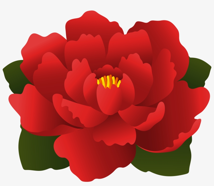 Red Flower Transparent Clip Art, transparent png #445300