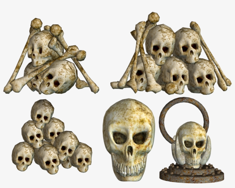 Pile Of Skulls Png Pic - Skulls Png, transparent png #445363