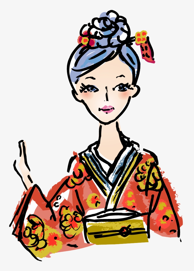 Japanese Clip Art Free - Japanese Woman Clip Art, transparent png #445365