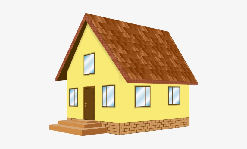 House Yellow Png Clip Art - House Clipart Png, transparent png #445480