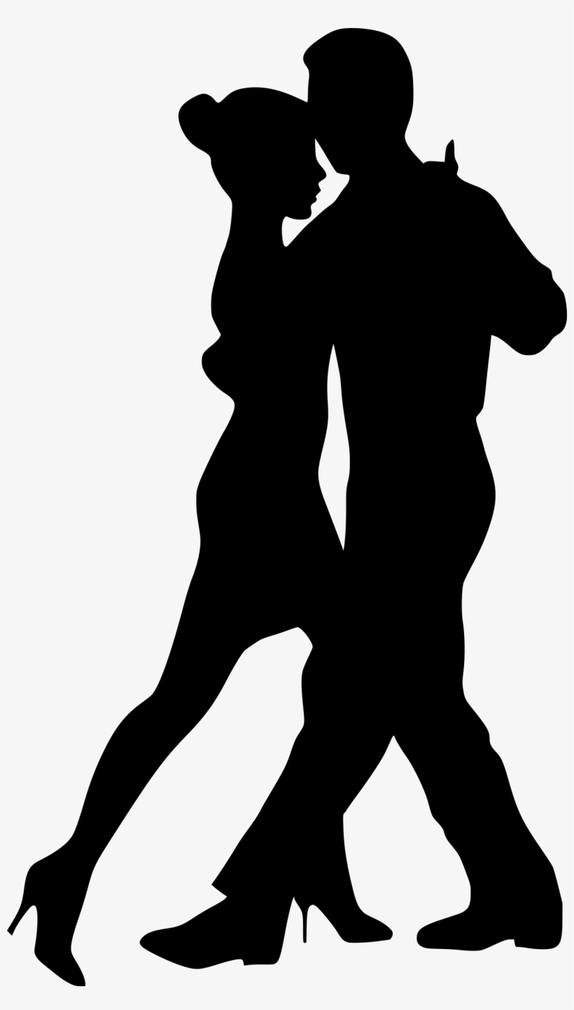 Dancer Transparent Couple - Dance Couple Silhouette Png, transparent png #445557