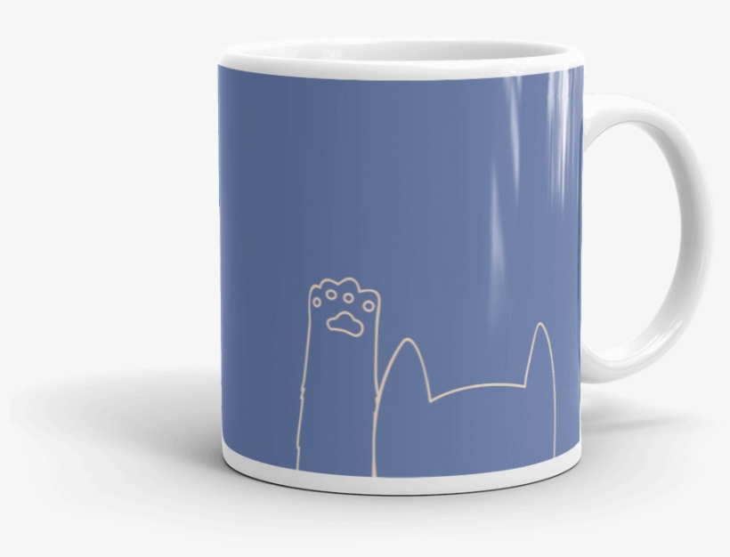 Minimalist Cat Bold Coffee Mug For Cat Lovers - Mug, transparent png #445828