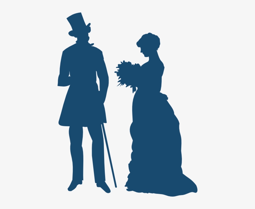 Wedding Couple Clipart - Old Fashioned Clipart, transparent png #445851