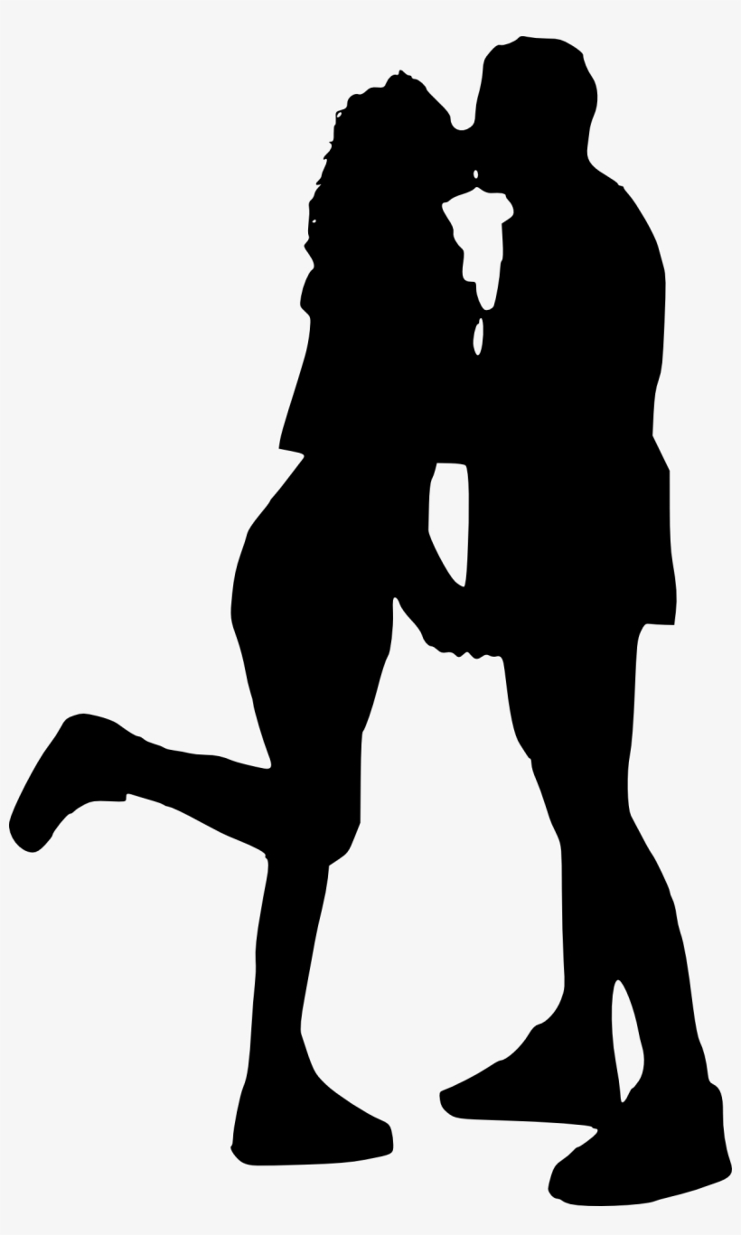 Love Couple Silhouette - Transparent Couple Laughing Silhouette, transparent png #445875