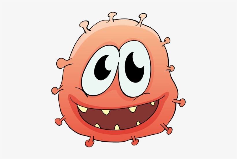 Cute Bacteria Cartoon - Free Transparent PNG Download - PNGkey