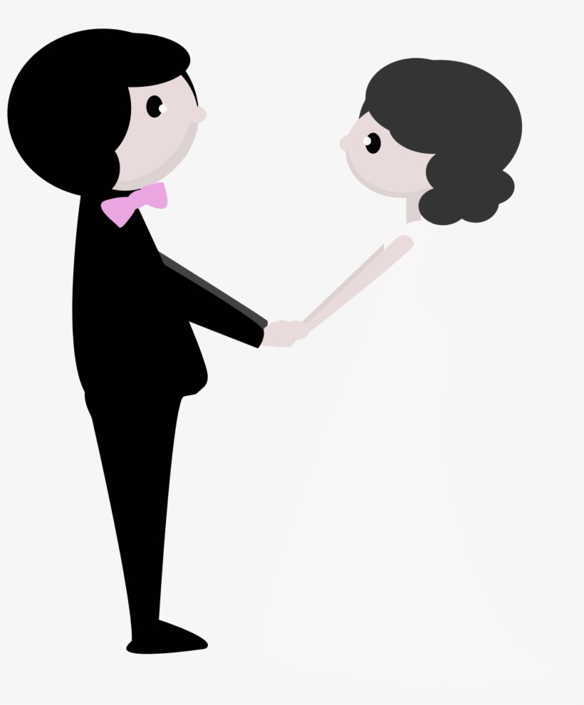 Couple Silhouette Clip Art At Getdrawings Com - Wedding Gif No Background, transparent png #446230