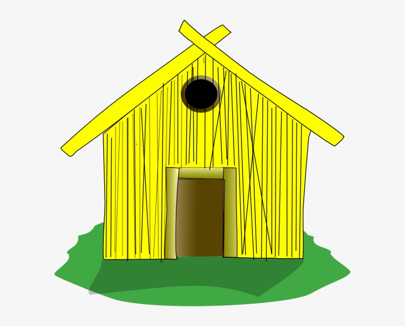 Straw House Svg Clip Arts 600 X 579 Px, transparent png #446375