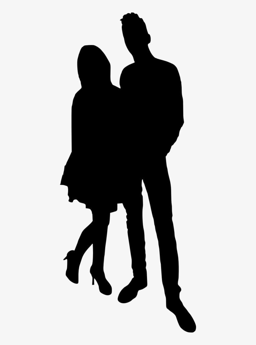 15 Couple Silhouette - Portable Network Graphics, transparent png #446428