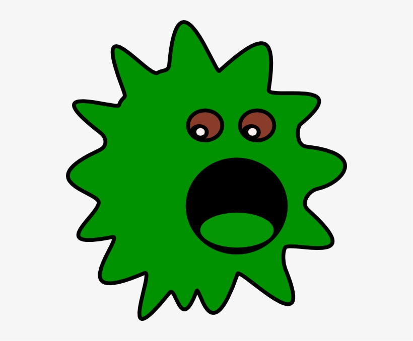 Bacteria Clipart Green Bacteria - Virus Clipart, transparent png #446587