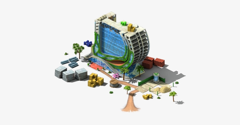 Volcanic Bacteria Farm Construction - Wooden Block, transparent png #446796